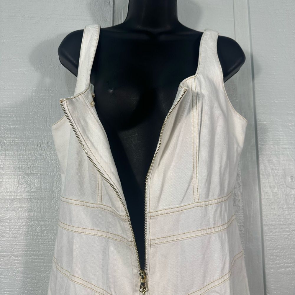 I.N.C. International Concepts Women's Cotton Zip-Front Denim Dress Size MP NWT - Picture 6 of 11
